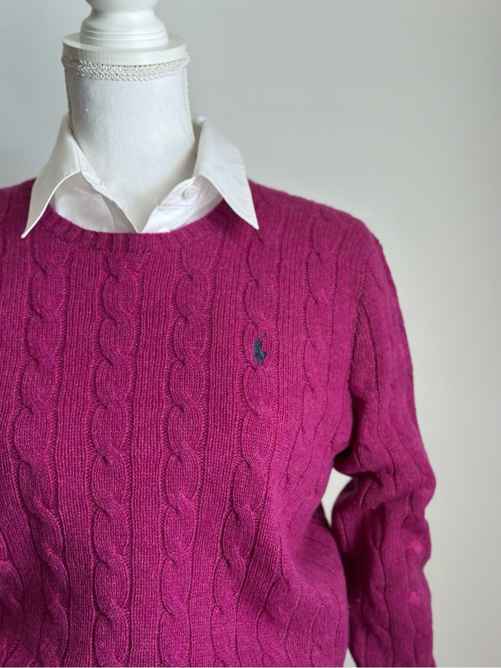 Polo Ralph Lauren Wool & Cashmere Cable Knit Sweater – Women’s Size M Excellent